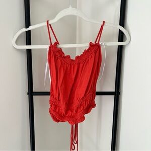 Lulus red strappy tank